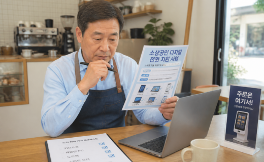 중장년 소상공인이 디지털 전환 지원을 볼 때 확인할 항목