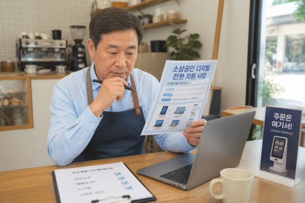 중장년 소상공인이 디지털 전환 지원을 볼 때 확인할 항목